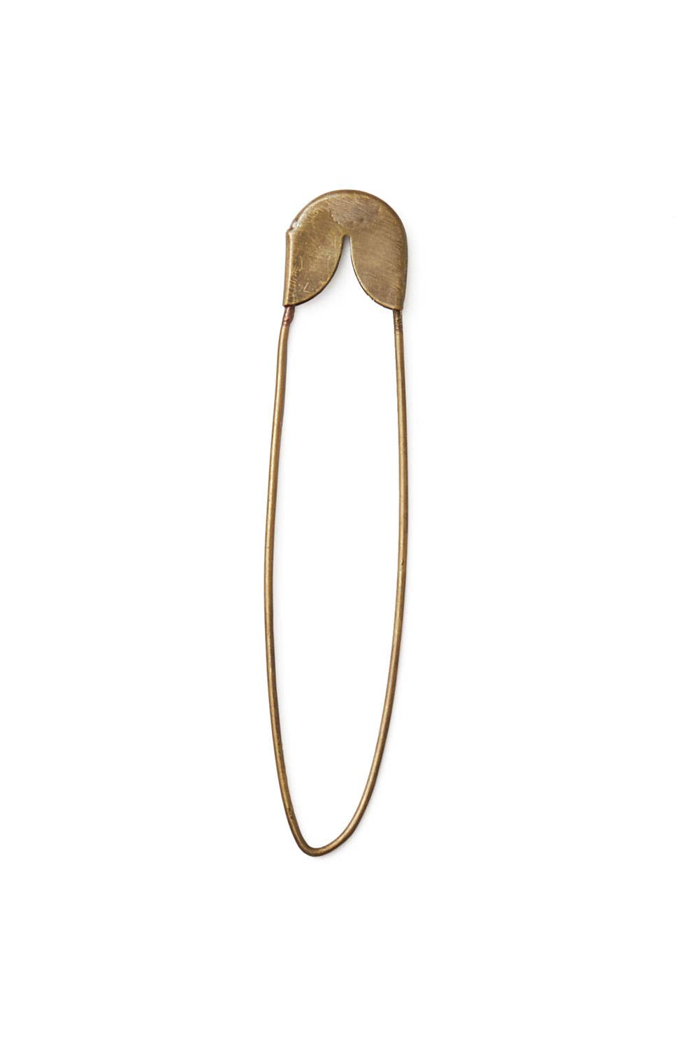 Great on knits and stoles. Medium Sized. Brass Safety Pin. 
Handmade, ethically in India.