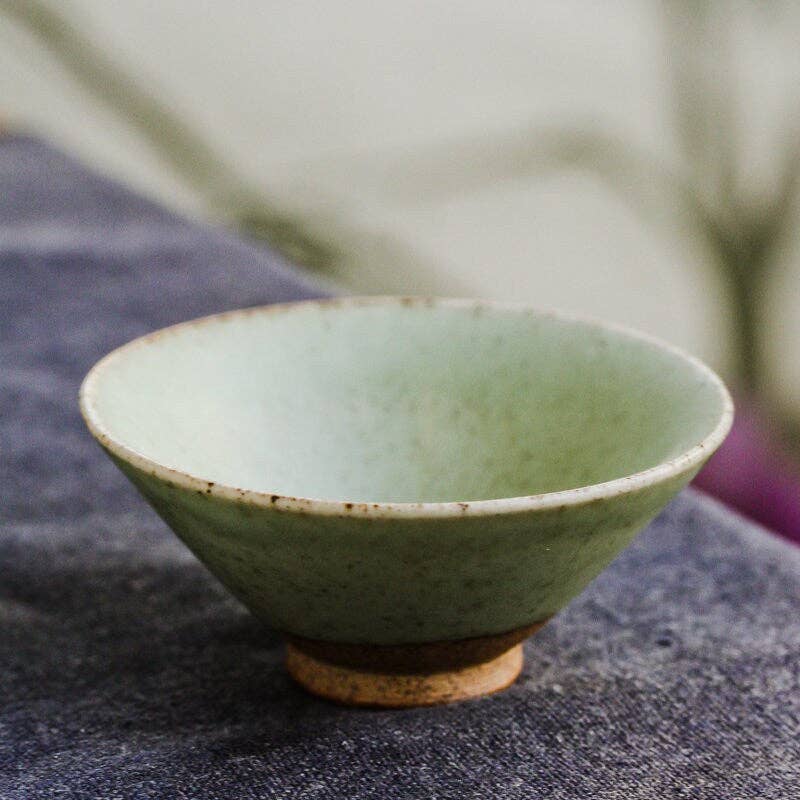 Handmade Green Ceramic Bowl