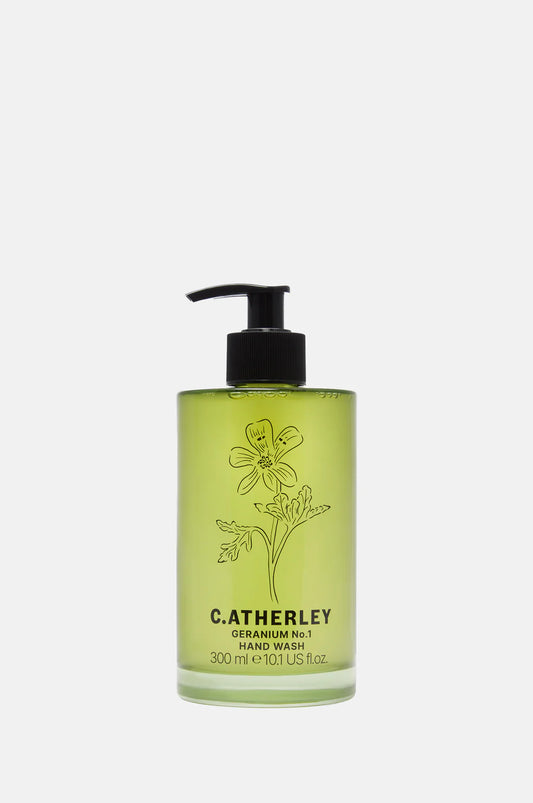 C Atherley No.1. Geranium Hand Wash 300ml British Made, 100% Natural Oils Paraben GMO Free