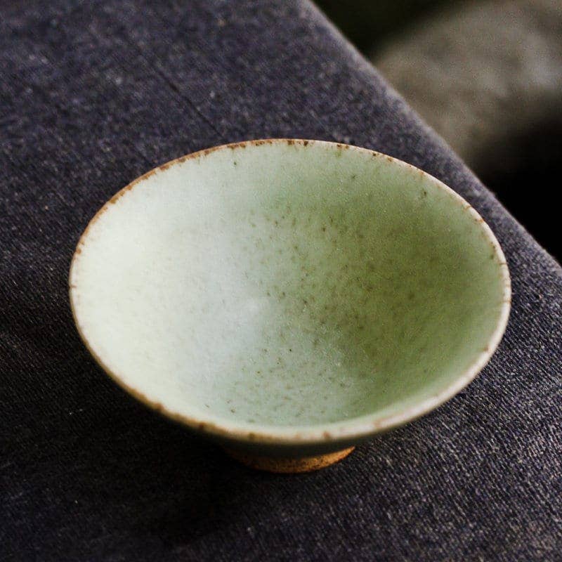 Gohobi Handmade Green Ceramic Tea Cup