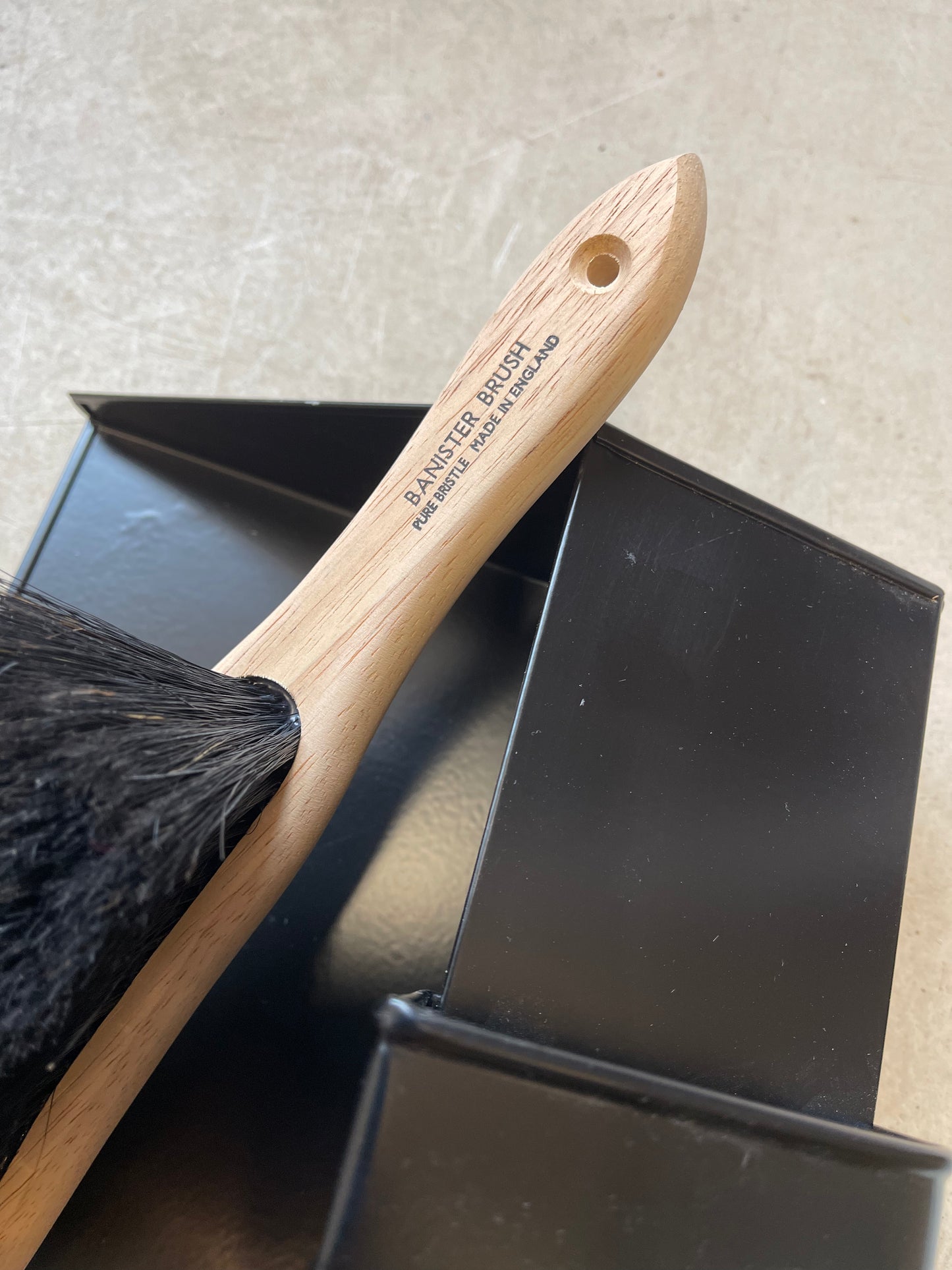 Handmade Banister Brush and Dust Pan