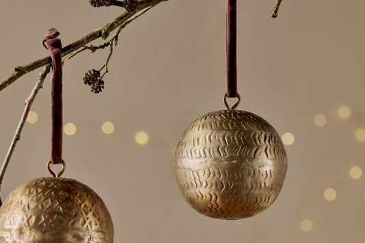 Manya Brass Round Bauble