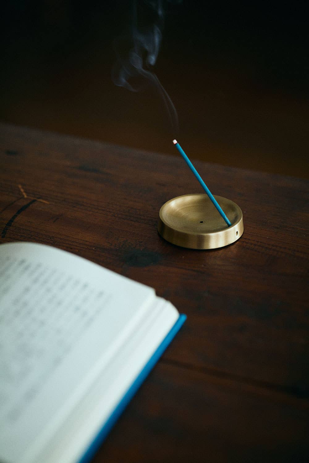 This brass incense stand is suitable for both cone-shaped incense and stick incense, including solid incense sticks. Sit back, relax, and enjoy the fragrance of your burning incense. Made by Fog Linen Work, brought to you by The Country Crib