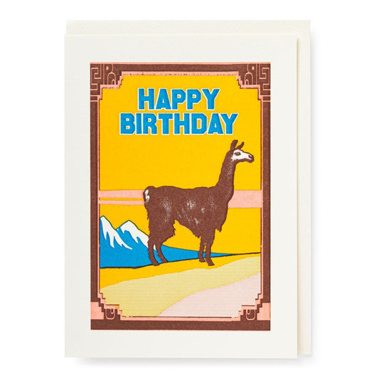 Birthday Llama - Greeting Card