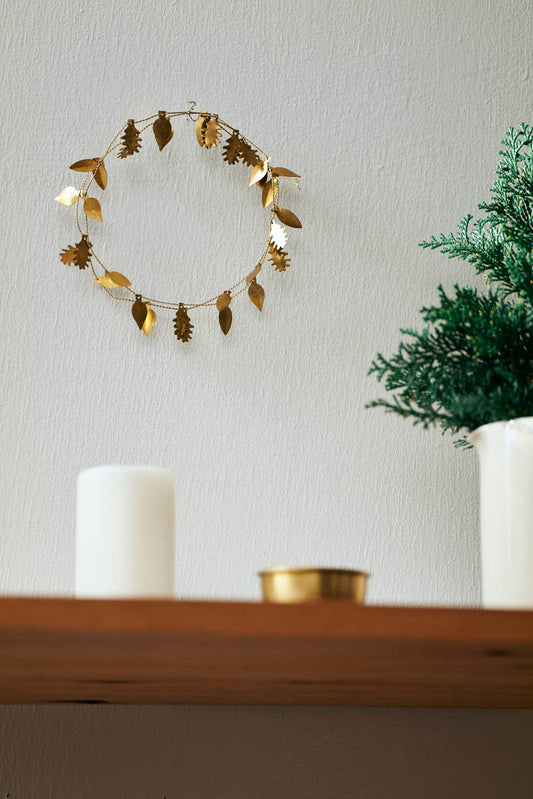 Brass Garland Leaf