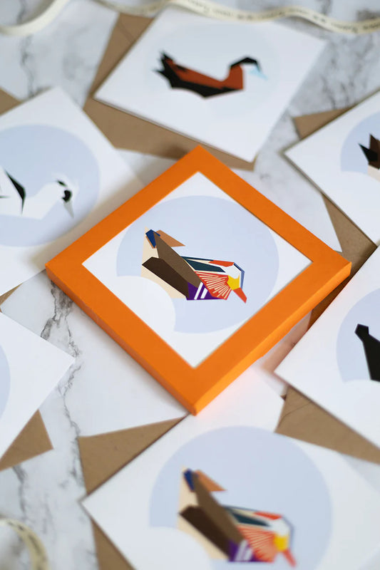 Pack of 6 Cards - Geometric Ducks