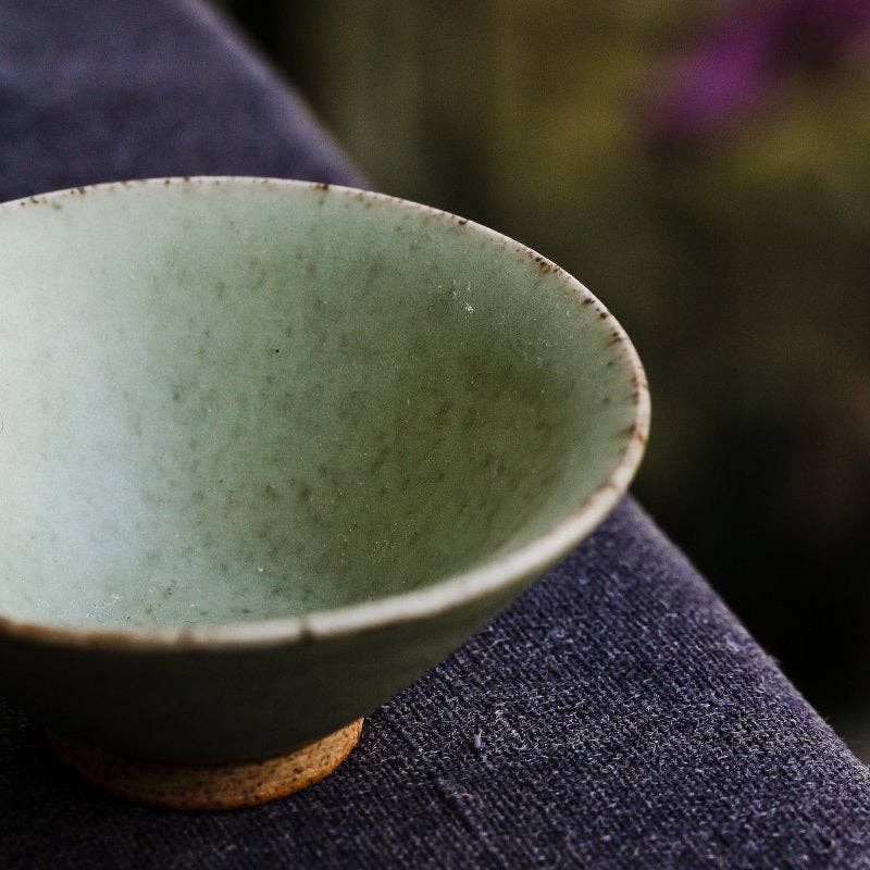 Handmade Green Ceramic Bowl